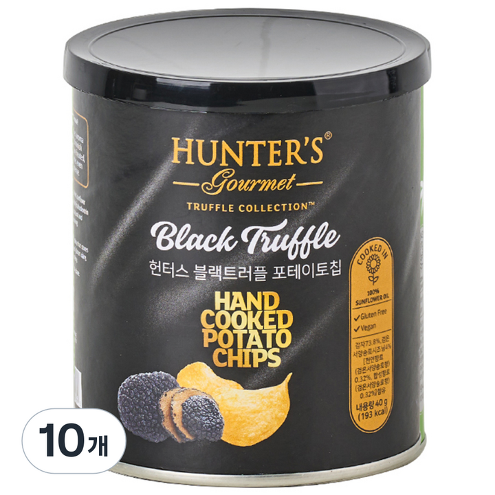헌터스 블랙트러플 포테이토칩, 40g, 10개