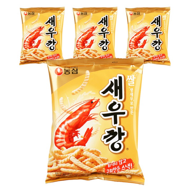 새우깡 쌀, 80g, 4개