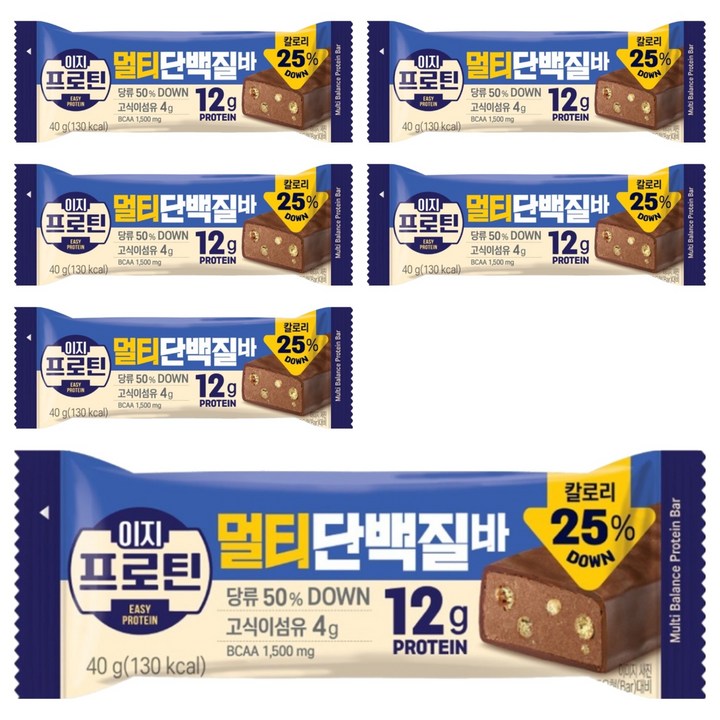이지프로틴 멀티단백질바, 40g, 6개
