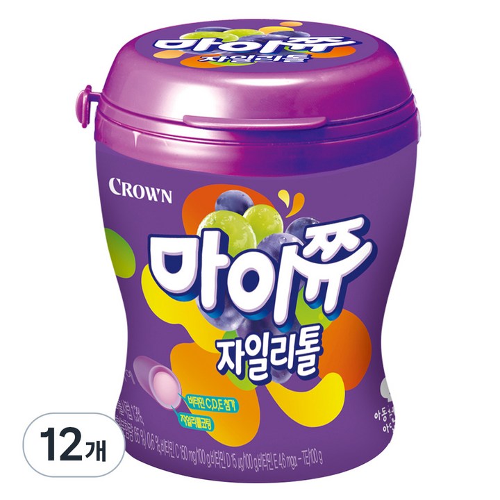 마이쮸 자일리톨 포도, 110g, 12개