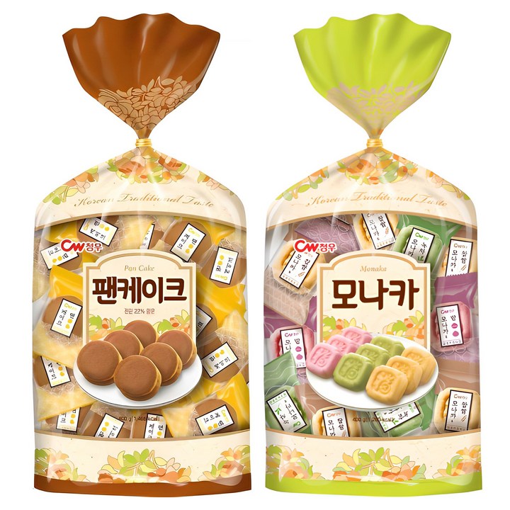청우식품 팬케이크 400g + 종합모나카 400g, 800g, 1세트