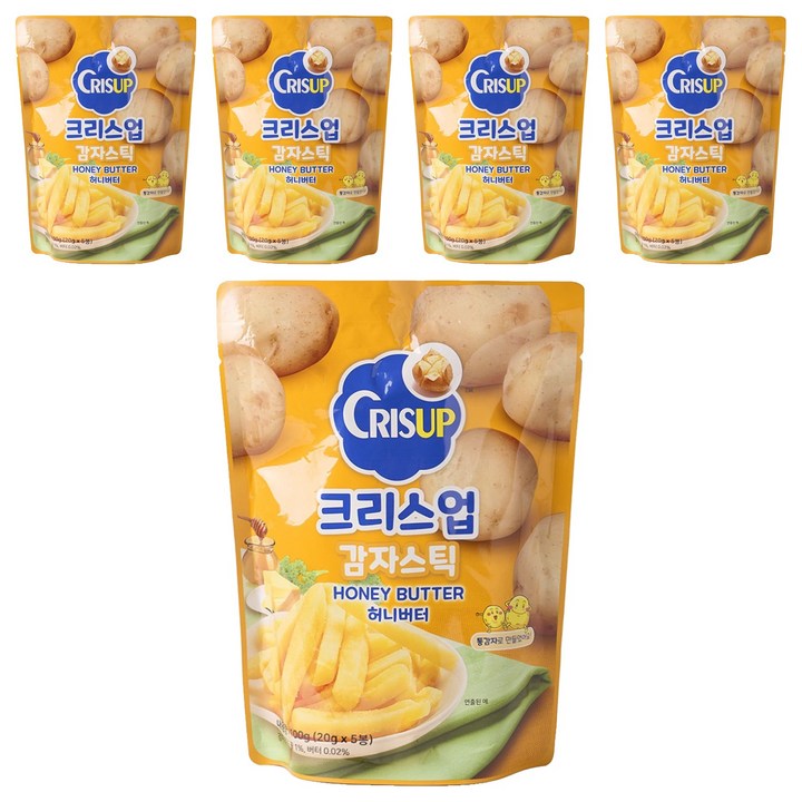 크리스업 감자스틱 허니버터 5p, 100g, 5개