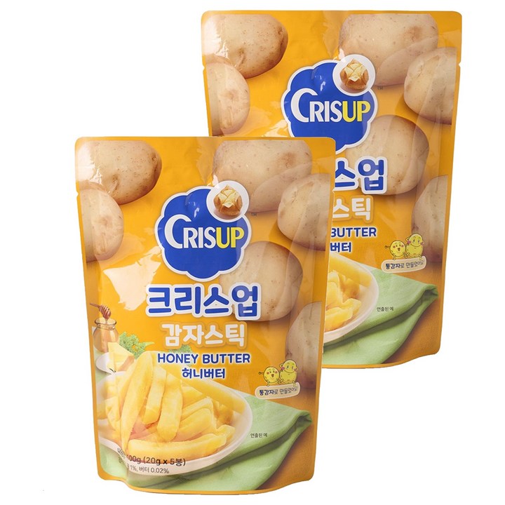 크리스업 감자스틱 허니버터 5p, 100g, 2개
