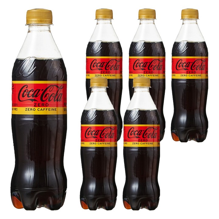 코카콜라 제로 펫, 6개, 500ml