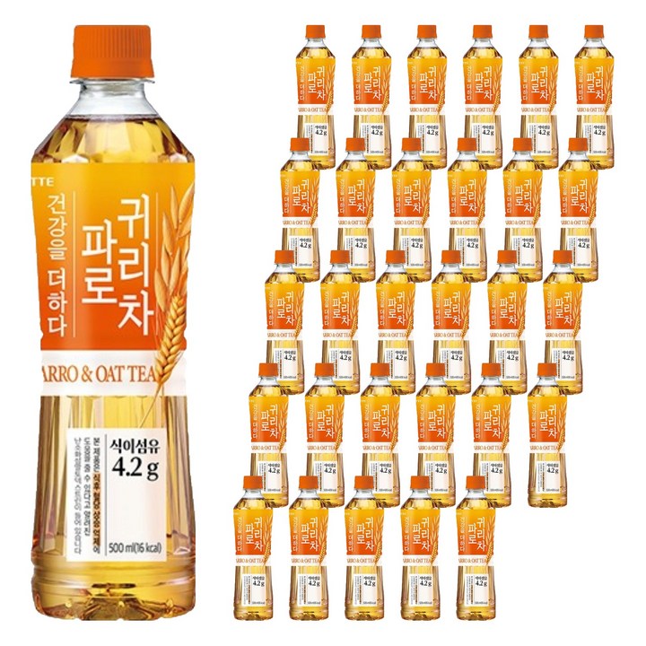 롯데칠성음료 더하다 파로귀리차, 30개, 500ml