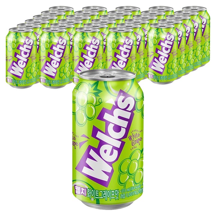 웰치스 화이트 그레이프맛, 355ml, 72개