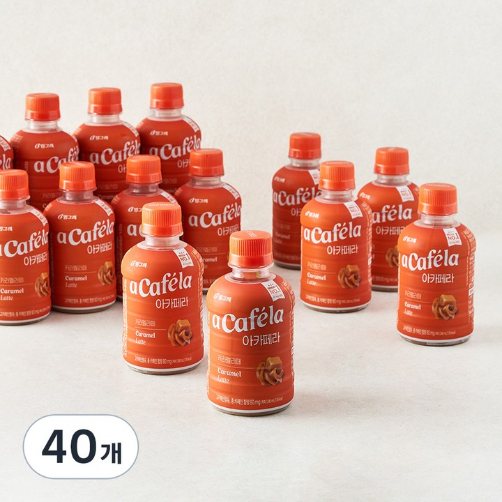아카페라 카라멜라떼, 240ml, 40개