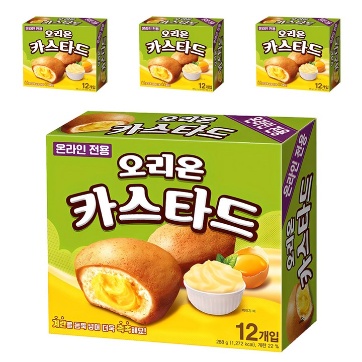 오리온 카스타드, 288g, 4개