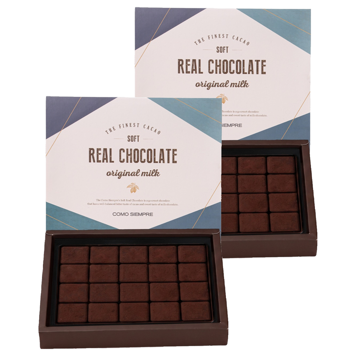 꼬모쎔쁘레 소프트 리얼 초콜릿 오리지널, 90g, 2개