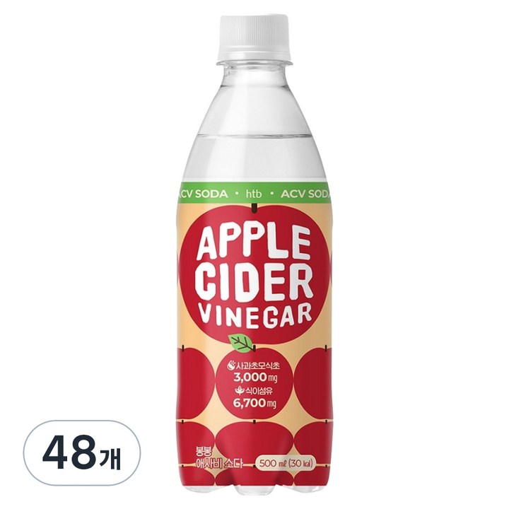 해태htb 애사비 소다, 500ml, 48개