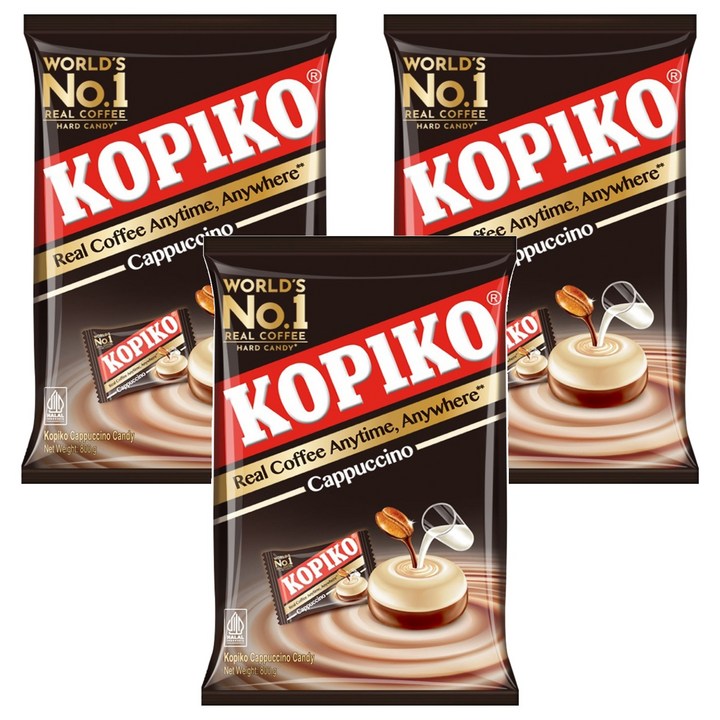 코피코 카푸치노 캔디, 800g, 3개