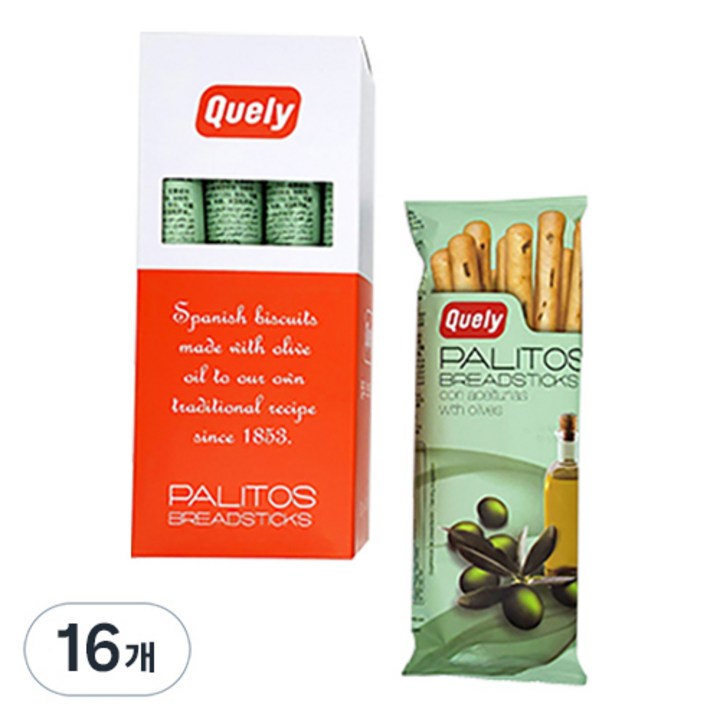 퀼리 올리브 브래드스틱, 50g, 16개