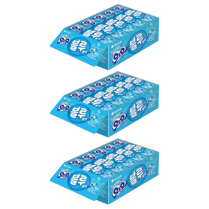 오리온 와우 블루소다 풍선껌, 315g, 3개