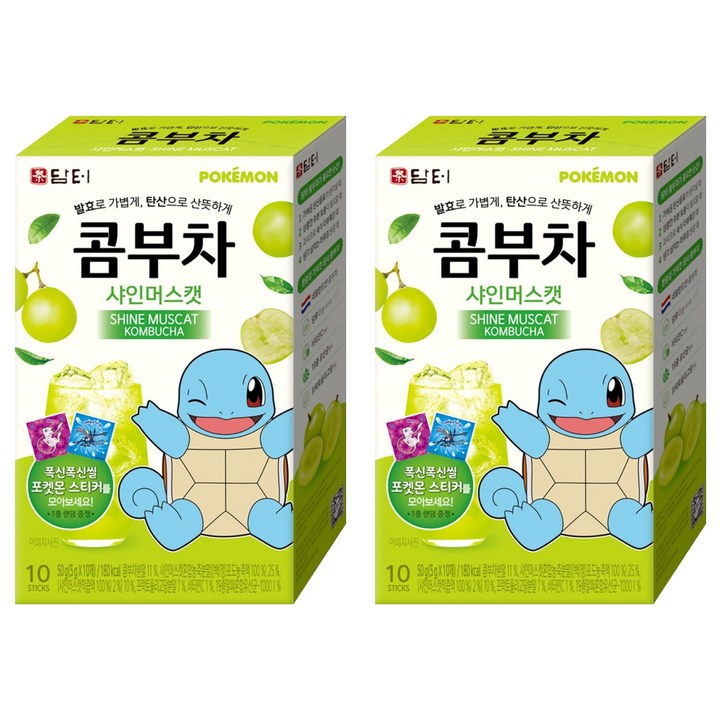 담터 포켓몬 콤부차 샤인머스캣, 5g, 10개입, 2개
