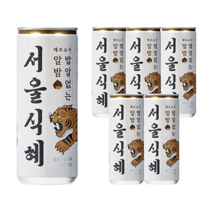 클룹 서울식혜 제로 알밤, 6개, 238ml
