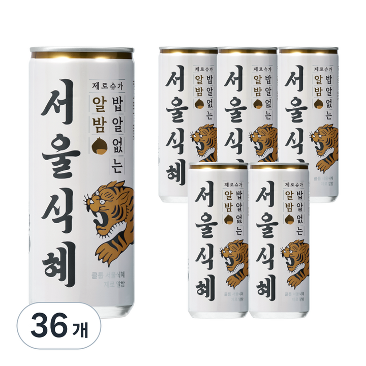 클룹 서울식혜 제로 알밤, 36개, 238ml