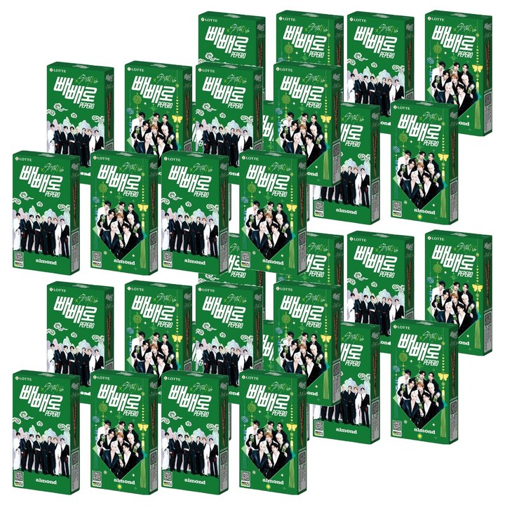 빼빼로 스키즈 아몬드, 37g, 32개