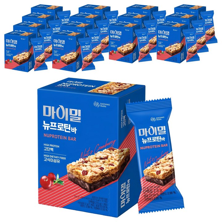 마이밀 정품 뉴프로틴바, 252g, 15개