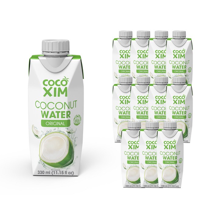코코씸 코코넛 워터 오리지널, 330ml, 12개
