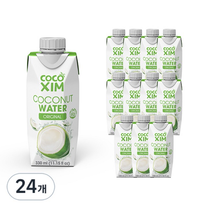 코코씸 코코넛 워터 오리지널, 330ml, 24개