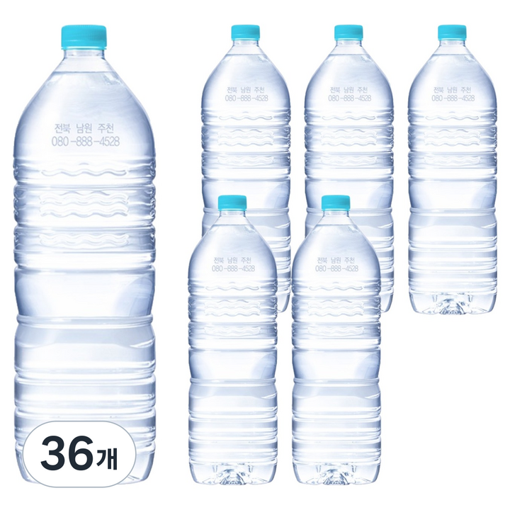 가야 G워터 생수 무라벨, 2L, 36개