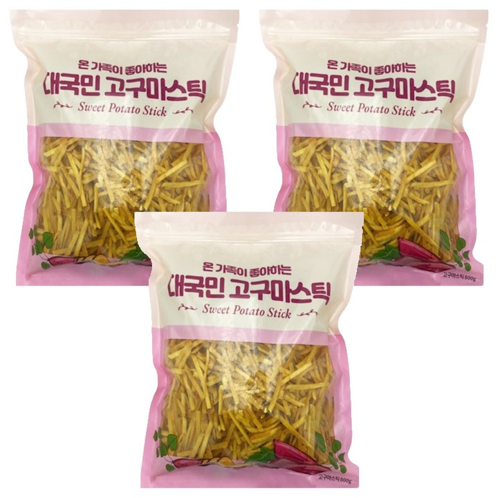 대국민 고구마스틱, 800g, 3개
