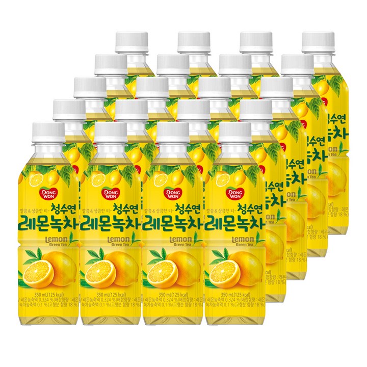 동원 청수연 레몬녹차, 350ml, 20개