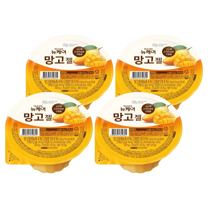 뉴케어 망고젤, 4개, 100g