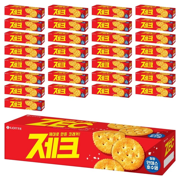 롯데제과 제크 오리지널 크래커, 100g, 30개