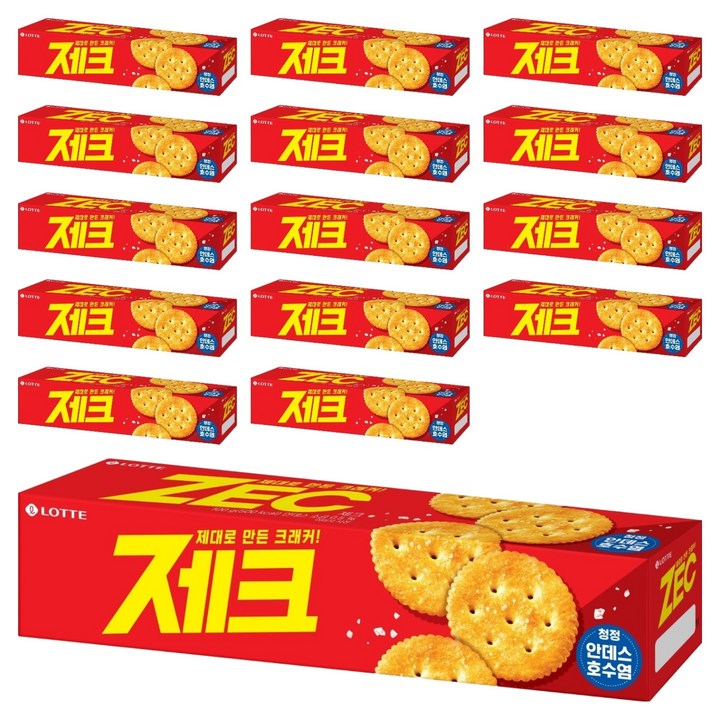 롯데제과 제크 오리지널 크래커, 100g, 15개