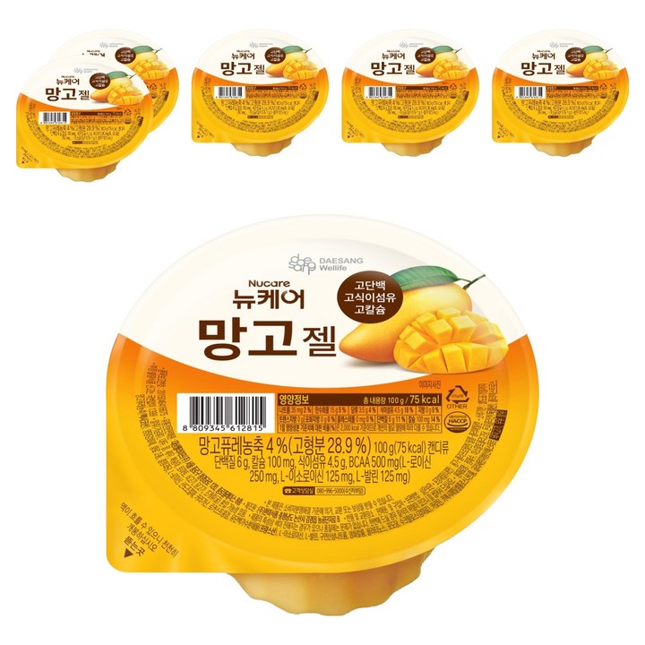 뉴케어 망고젤, 6개, 100g