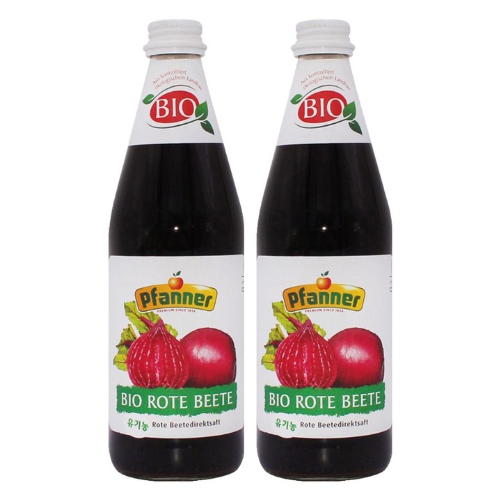 파너 유기농 비트루트 주스, 500ml, 2개