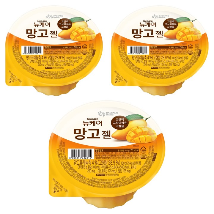 뉴케어 망고젤, 3개, 100g