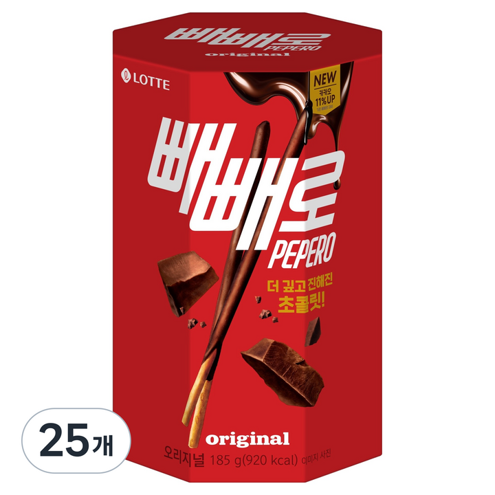 빼빼로 오리지널, 185g, 25개