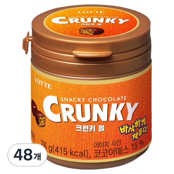 롯데 크런키볼, 76g, 48개