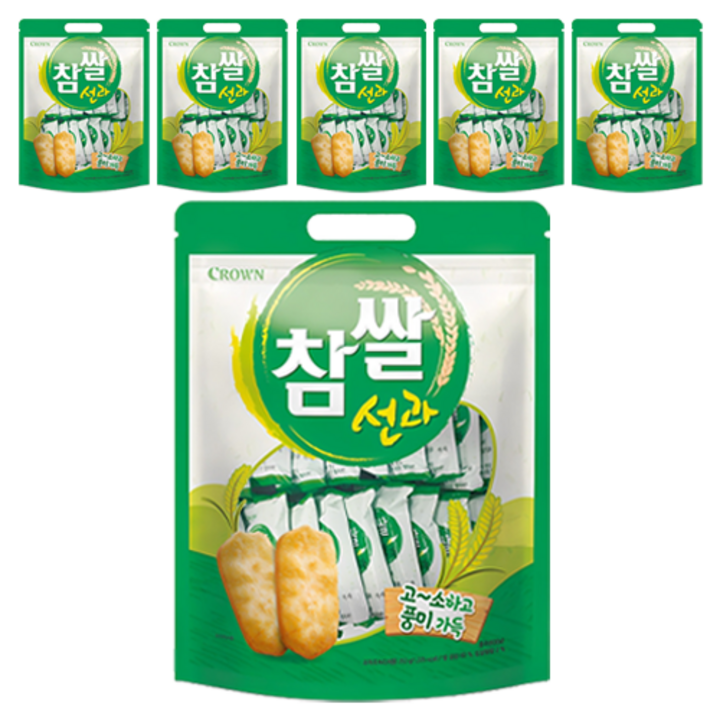 크라운 참쌀선과 대, 253g, 6개