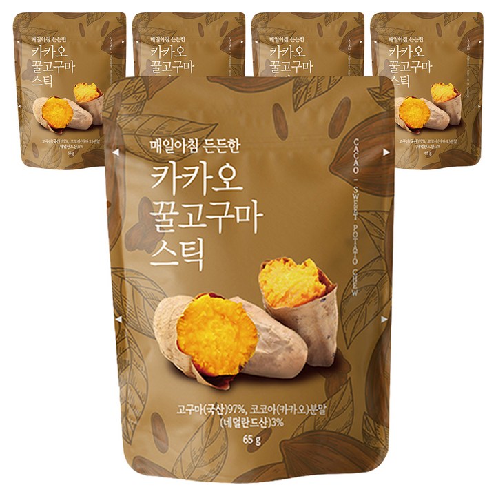 카카오 꿀고구마 스틱, 65g, 5개