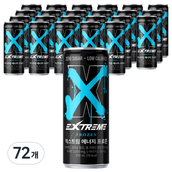 익스트림 에너지 프로즌 에너지드링크, 250ml, 72개