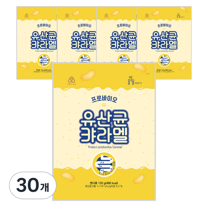 안신 프로바이오 유산균 캬라멜, 120g, 30개
