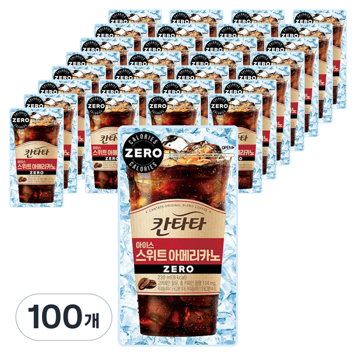 칸타타 아이스 스위트 아메리카노, 230ml, 100개