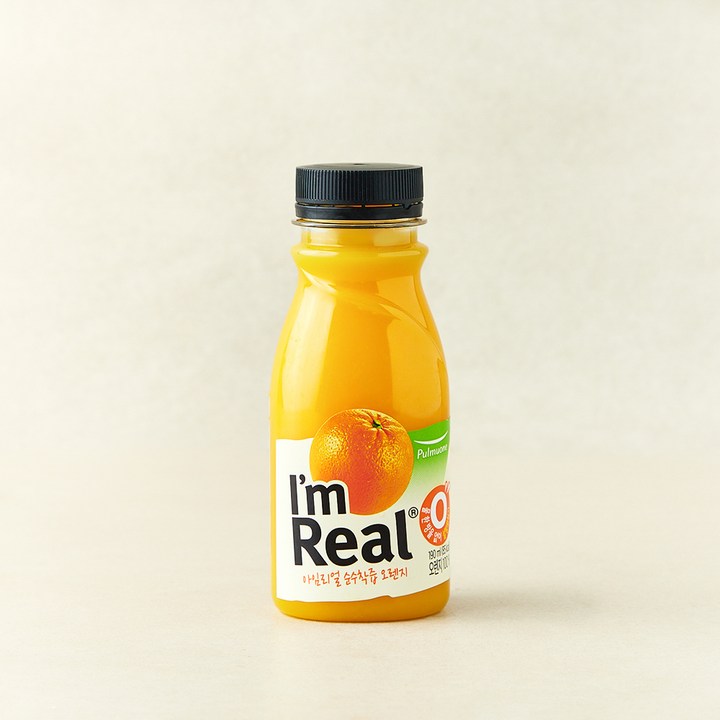 아임리얼 순수착즙 오렌지 주스, 190ml, 1개