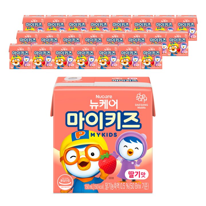 마이키즈 딸기맛, 150ml, 24개