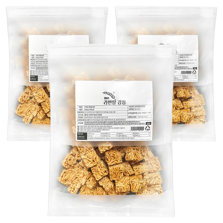 아이온 라면땅 강정, 500g, 3개