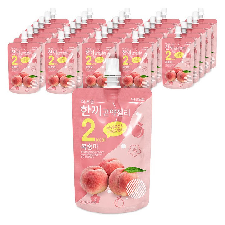 더존건강 더 조은 한끼곤약젤리 복숭아 1개입, 150g, 60개