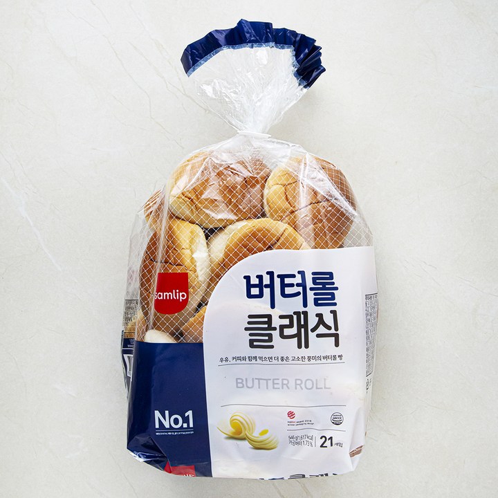 삼립 버터롤 클래식 21개입, 546g, 1개
