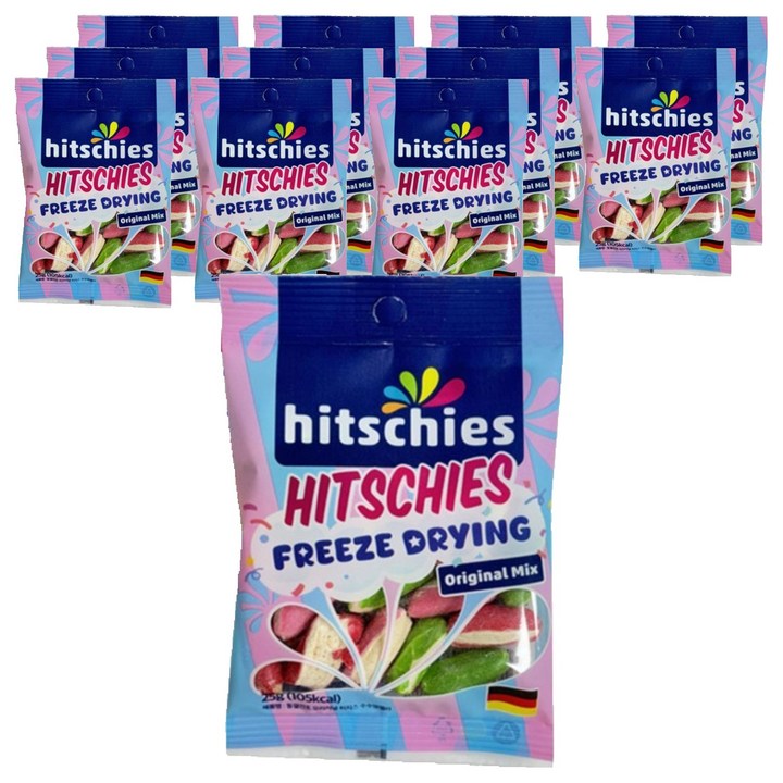 히치스 동결건조 오리지널 수수깡 젤리, 25g, 12개