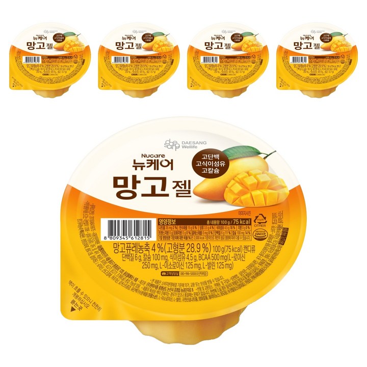 뉴케어 망고젤, 5개, 100g