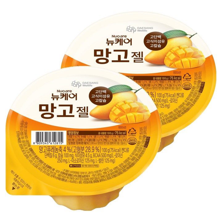 뉴케어 망고젤, 2개, 100g