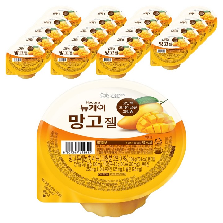 뉴케어 망고젤, 20개, 100g