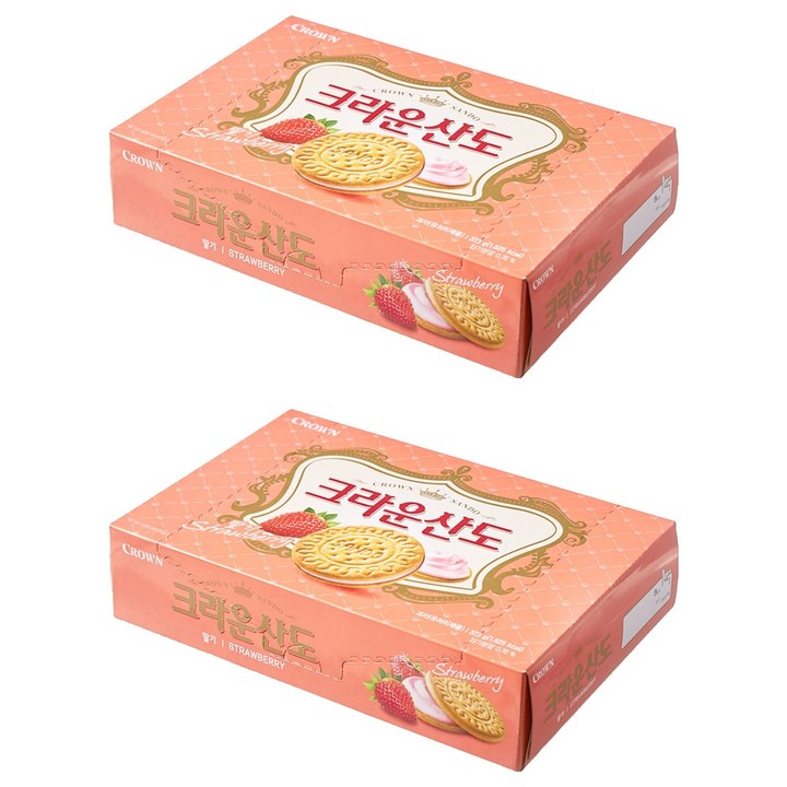 크라운산도 딸기 크림치즈, 323g, 2개